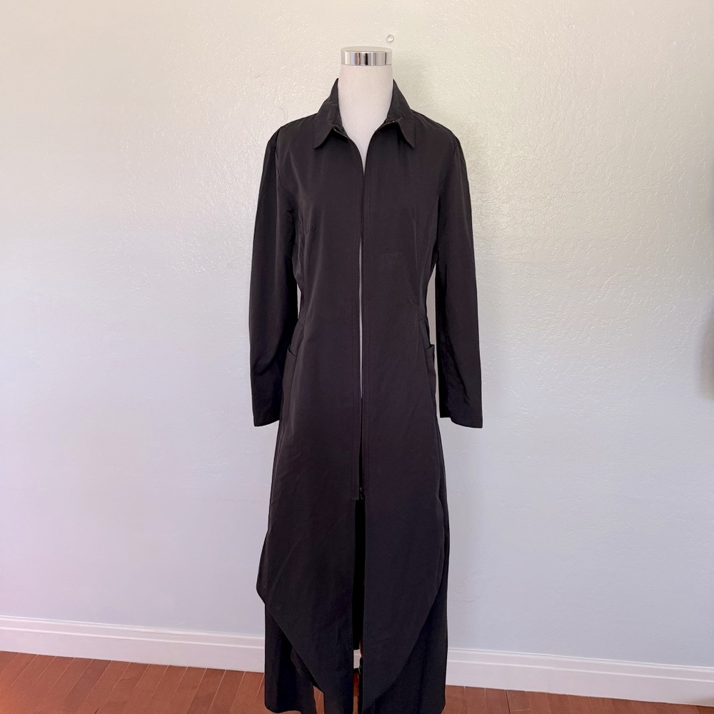 Liliane h long jacket/dress, zipper front closure, size 40, made in France